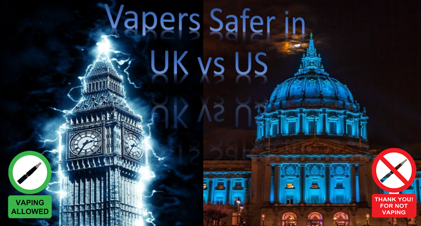 Vapers Safer in UK vs US