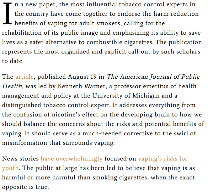 New Study Shows Truth About Harm Reduction Through Vaping